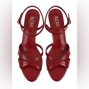 Women's BCBG y2k Red Strappy Sandals size 7.5 EUC